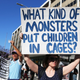 Protestors demonstrate against the separation of migrant children from their families in front of the Federal Building on June 18, 2018 in Los Angeles, California.